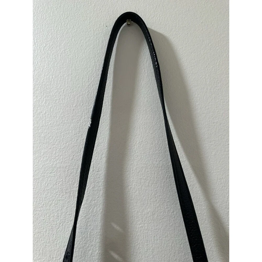 Kate Spade New York Black Pebbled Leather Satchel Crossbody Bag